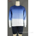 Herren Gradient Color Sweatshirt ohne Kapuze